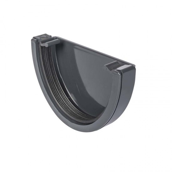 Round External Stopend Anthracite Grey