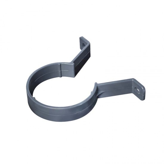 Round Pipe Clip Anthracite Grey